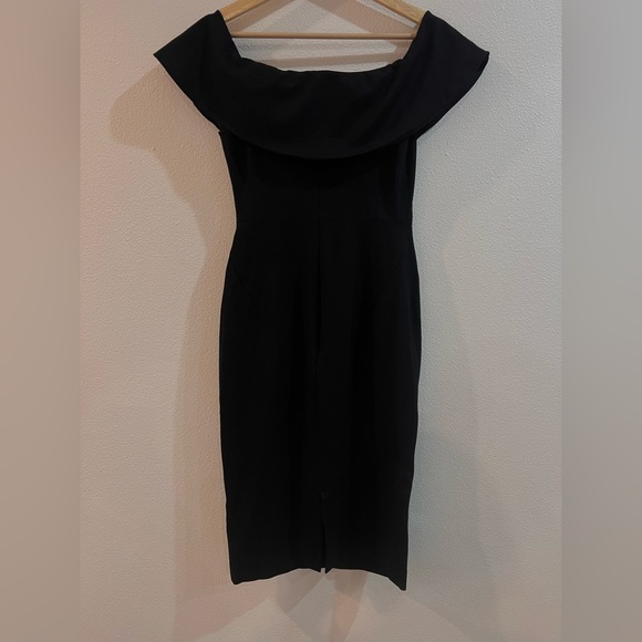 Aritzia Ruslan off the shoulder black dress - Picture 8 of 8